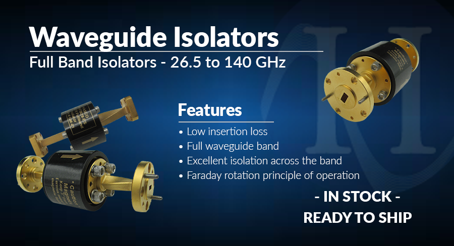 HASCO Waveguide Isolators Header with Logo and Text